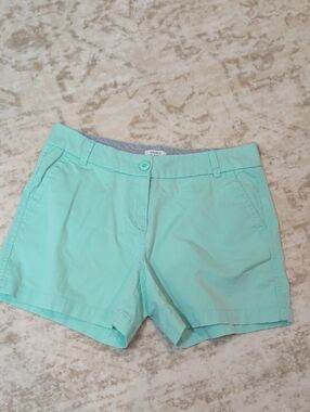 crown & ivy Mint Green Classic Chino Shorts